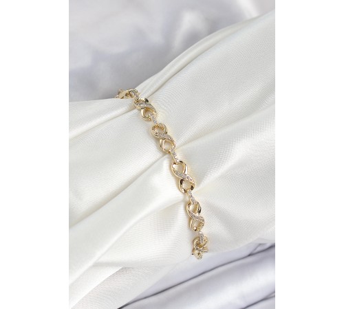 Xuping Pirinç Sonsuzluk Model Gold Renk Kadın Bileklik Xuping Pirinç Sonsuzluk Model Gold Renk Kadın Bileklik
