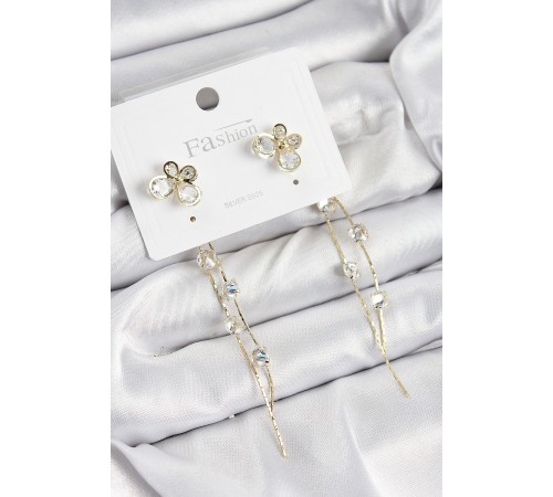 Pirinç Zirkon Taşlı Sallantılı Kelebek Model Gold Renk 925 Ayar Gümüş Çivi Kadın Küpe Pirinç Zirkon Taşlı Sallantılı Kelebek Model Gold Renk 925 Ayar Gümüş Çivi Kadın Küpe