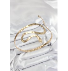 Pirinç Yılan Model Gold Renk Kadın Pazu Bileklik