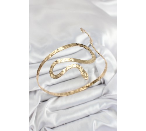 Pirinç Yılan Model Gold Renk Kadın Pazu Bileklik Pirinç Yılan Model Gold Renk Kadın Pazu Bileklik