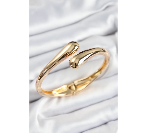 Pirinç Sarmal Model Gold Renk Kadın Kelepçe Pirinç Sarmal Model Gold Renk Kadın Kelepçe