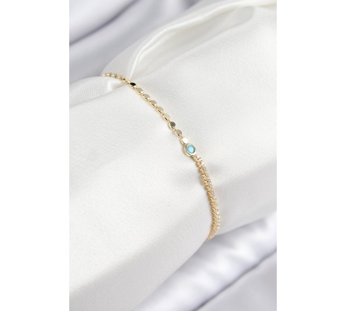 Pirinç Zirkon Taşlı Boncuk Model Ezme Zincir Gold Renk Kadın Bileklik Pirinç Zirkon Taşlı Boncuk Model Ezme Zincir Gold Renk Kadın Bileklik
