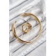 Pirinç Ayrık Model Gold Renk Bileklik Yüzük Set