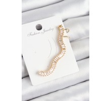 Pirinç Su Yolu Model Gold Renk Sağ Kıkırdak Küpe