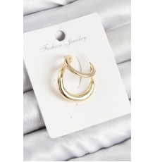 Pirinç Halka Model Gold Renk Sağ Kıkırdak Küpe