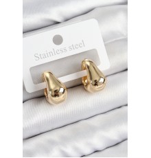Pirinç Halka Model Gold Renk Kadın Küpe