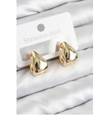 Pirinç Halka Model Gold Renk Kadın Küpe