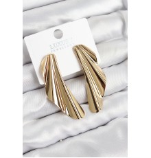 Pirinç Tül Model Gold Renk Kadın Küpe