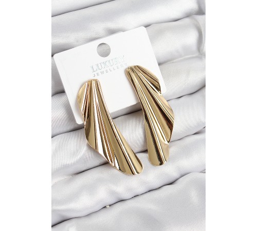 Pirinç Tül Model Gold Renk Kadın Küpe