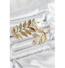 Pirinç Yaprak Model Gold Renk Pazu Bileklik