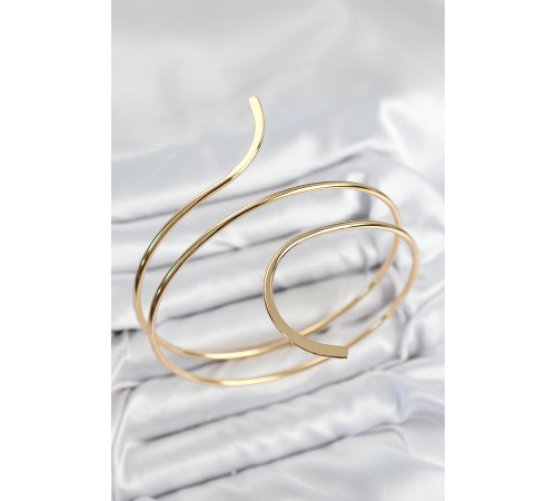 Pirinç Sarmal Model Gold Renk Pazu Bileklik