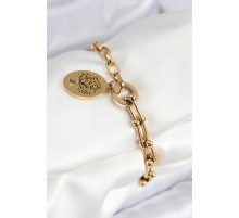 316L Çelik Tifany Ağaç Model Gold Renk Kadın Bileklik