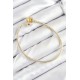 Pirinç Charm Topcuk Model Gold Renk Kadın Bileklik