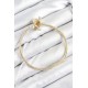 Pirinç Charm Zirkon Taşlı Taç Model Gold Renk Kadın Bileklik