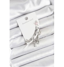 Pirinç Gümüş Renk Set Küpe