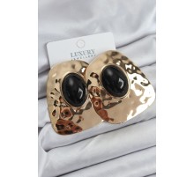 Pirinç Gold Renk Vintage Kadın Küpe