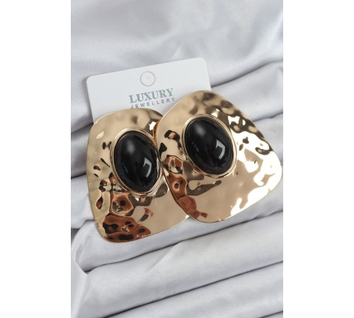 Pirinç Gold Renk Vintage Kadın Küpe