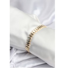 Pirinç VIP Seri Gold Renk Sıralı Arpa Model Kadın Bileklik