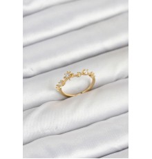 Pirinç Gold Renk Manifest Kadın Yüzük