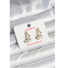 Pirinç Gold Renk Yıldız Model Kadın Küpe