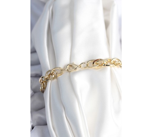 Pirinç Gold Renk Zincir Model Kadın Bileklik