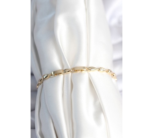 Pirinç Gold Renk Damla Model Kadın Bileklik