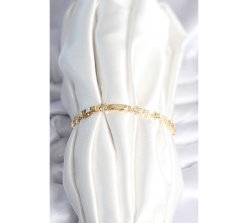 Pirinç Gold Renk Yıldız Model Kadın Bileklik