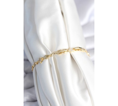 Pirinç Gold Renk Kadın Manifest Bileklik