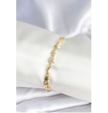 Pirinç Gold Renk Kadın Manifest Bileklik