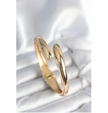 Gold Renk Pirinç Kadın Kelepçe Bileklik