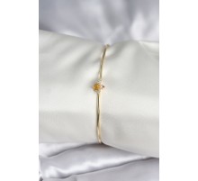 Sinek Figürlü Gold Renk Pirinç Kadın Bileklik