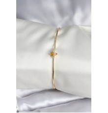 Sinek Figürlü Gold Renk Pirinç Kadın Bileklik