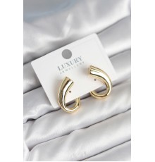 Vintage Model Gold Renk Kadın Küpe