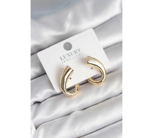 Vintage Model Gold Renk Kadın Küpe