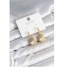 Top Yıldız Model Zirkon Taşlı Kadın Küpe