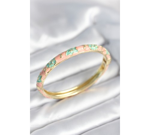 Yeşil Renk Detaylı Mineli Kelepçe