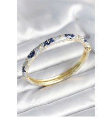 Mavi Renk Detaylı Mineli Kelepçe