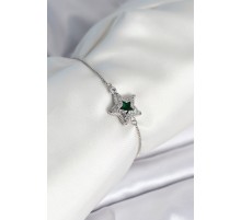 Yıldız Model Asansörlü Gümüş Renk Kadın Bileklik