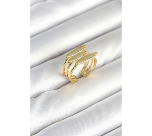 Pirinç Gold Renk Vİntage Model Kadın Yüzük