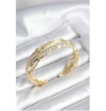 Gold Renk Pirinç Vintage Kadın Bileklik