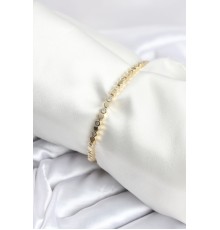 Pirinç Gold Renk İnce Petek Model Kadın Bileklik