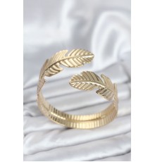 Yaprak Model Gold Renk Kadın Bileklik