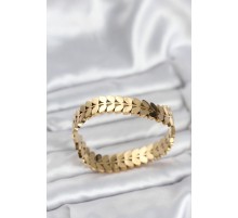 316L Çelik Başak Model Kadın Kelepçe Bileklik