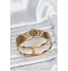 316L Çelik Gold Renk Yaşam Ağacı Modelli Kadın Kelepçe Bileklik