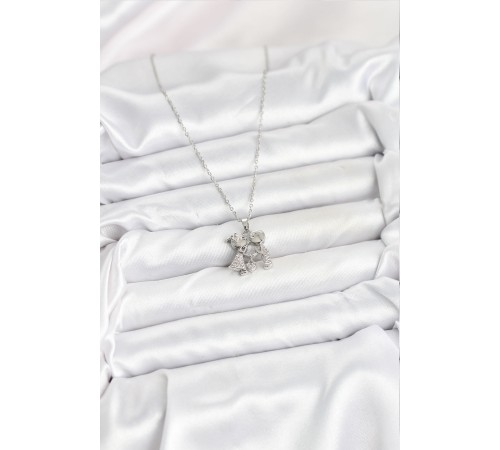 316L Çelik Zincir Gümüş Renk Erkek Kız Model Kadın Kolye