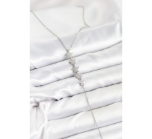 316L Çelik Zincir Gümüş Renk Yıldız Model Y Kolye