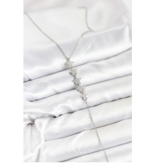 316L Çelik Zincir Gümüş Renk Yıldız Model Y Kolye