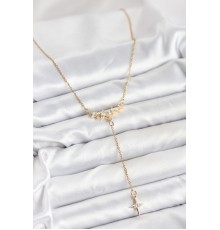 316L Çelik Zincir Gold Renk Yıldız Model Y Kadın Kolye