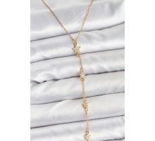 316L Çelik Zincir Gold Renkli Yıldız Model Kadın Y Kolye