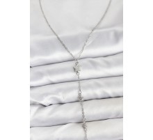 316L Çelik Zincir Gümüş Renkli Yıldız Model Kadın Y Kolye